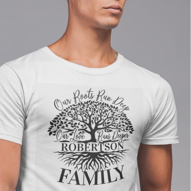 Camiseta Nome da família (Criador carregado)
