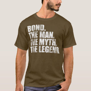 Camiseta Nome da família Bond sobrenome Bond Apelido B