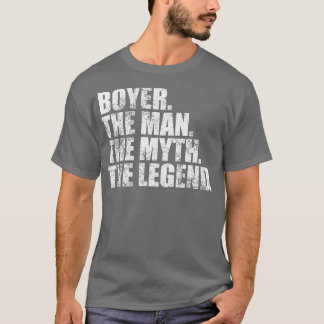 Camiseta Nome da família Boyer Boyer sobrenome Boyer Boyer 