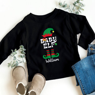 Camiseta Nome da família do bebê que corresponde à roupa de