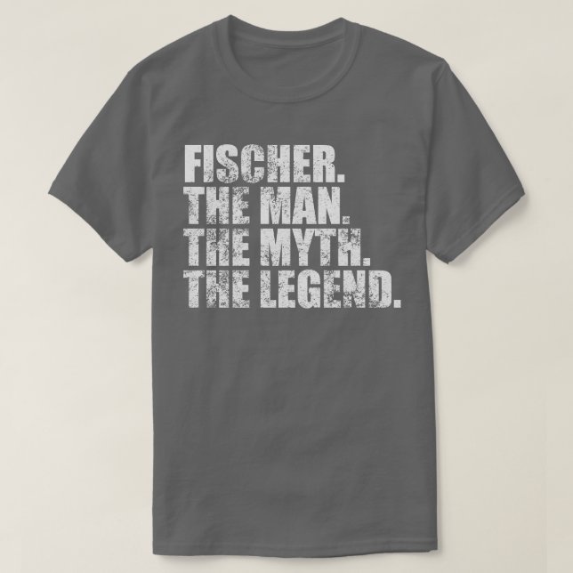 Camiseta Nome da família Fischer Fischer sobrenome Fischer  (Frente do Design)