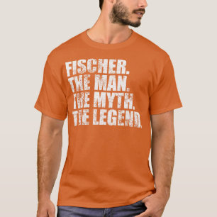 Camiseta Nome da família Fischer Fischer sobrenome Fischer
