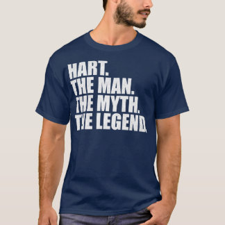 Camiseta Nome da família Hart Hart sobrenome Hart Apelido H