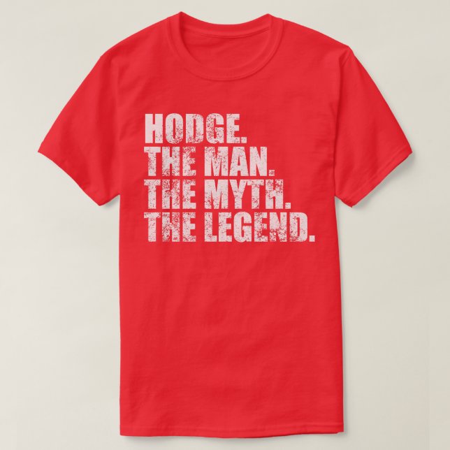 Camiseta Nome da família Hodge Hodge sobrenome Hodge Surna (Frente do Design)
