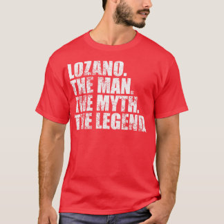 Camiseta Nome da família Lozano sobrenome Lozano S