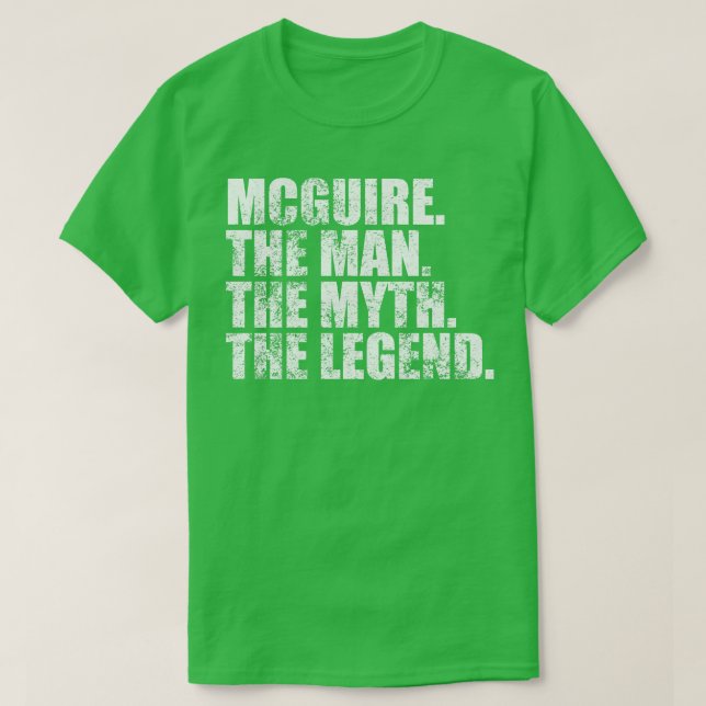 Camiseta Nome da família Mcguire Mcguire sobrenome Mcguire (Frente do Design)