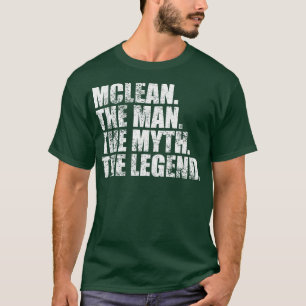Camiseta Nome da família McleanMclean sobrenome Mclean S