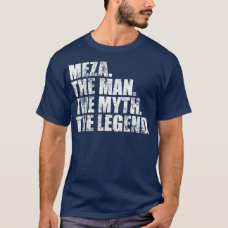 Camiseta Nome da família Meza sobrenome Meza Apelido M