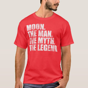 Camiseta Nome da família Moon sobrenome Lua Nome da lua M