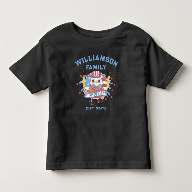 Camiseta Nome da Família Personalizada Local Estado Cidade  (Frente)