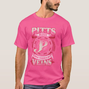 Camiseta Nome Da Família Pitt, Corre Pelas Minhas Veias