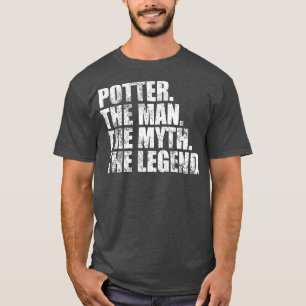 Camiseta Nome da família Potter Potter sobrenome Potter S