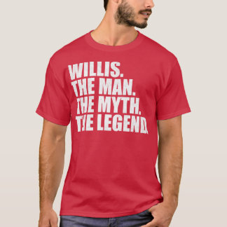 Camiseta Nome da família Willis Willis sobrenome Willis S