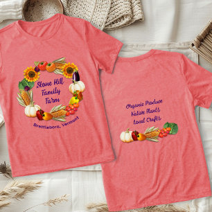 Camiseta Nome da fazenda Produzir Vegetais