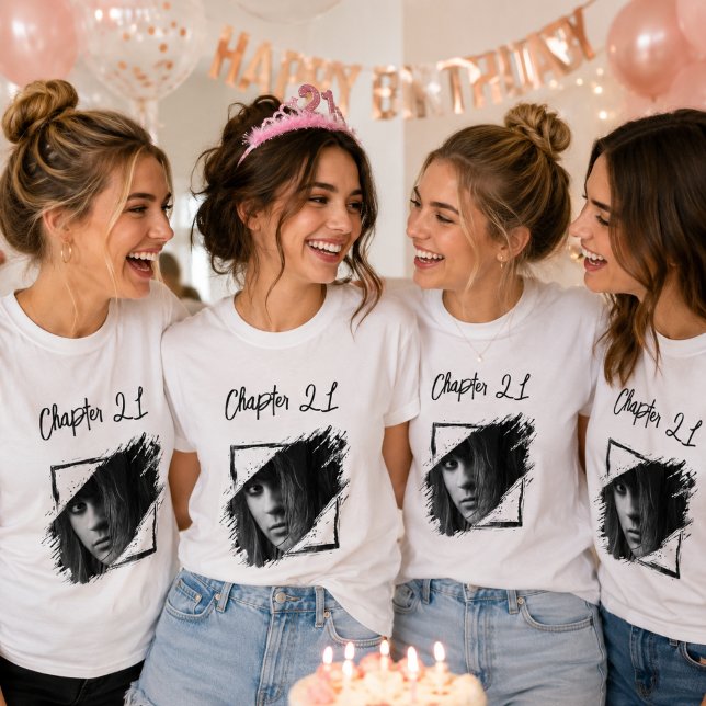 Camiseta Nome da foto de 21 anos (Criador carregado)