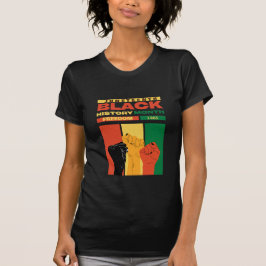 Camiseta nome da história da 1865 liberdade negra africana