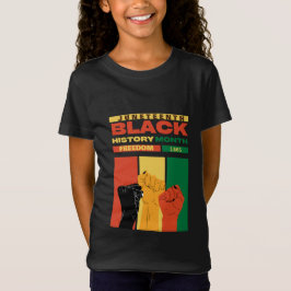 Camiseta nome da história da 1865 liberdade negra africana