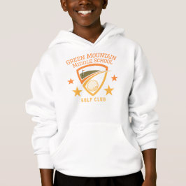 Camiseta Nome da Liga de Club de Escola de Golfe Personaliz