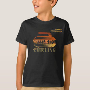 Camiseta Nome da Liga do Clube da Escola de Curling em Cade