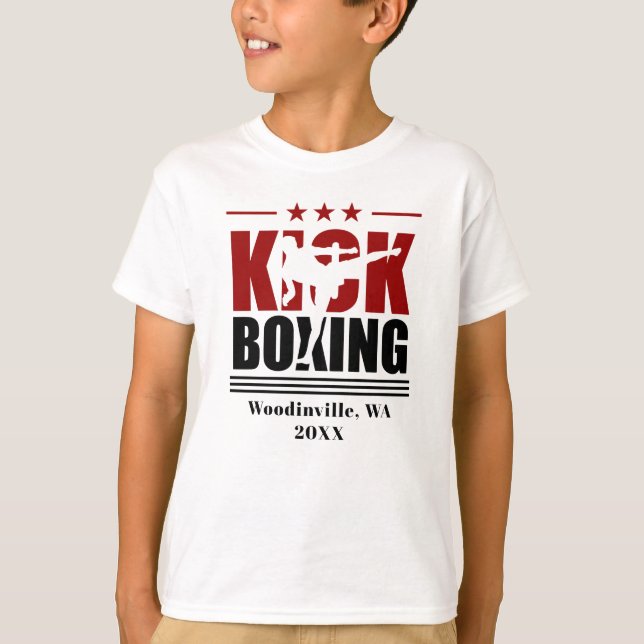 Camiseta Nome da Localização do Boxer do Boxer de Chuva Per (Frente)