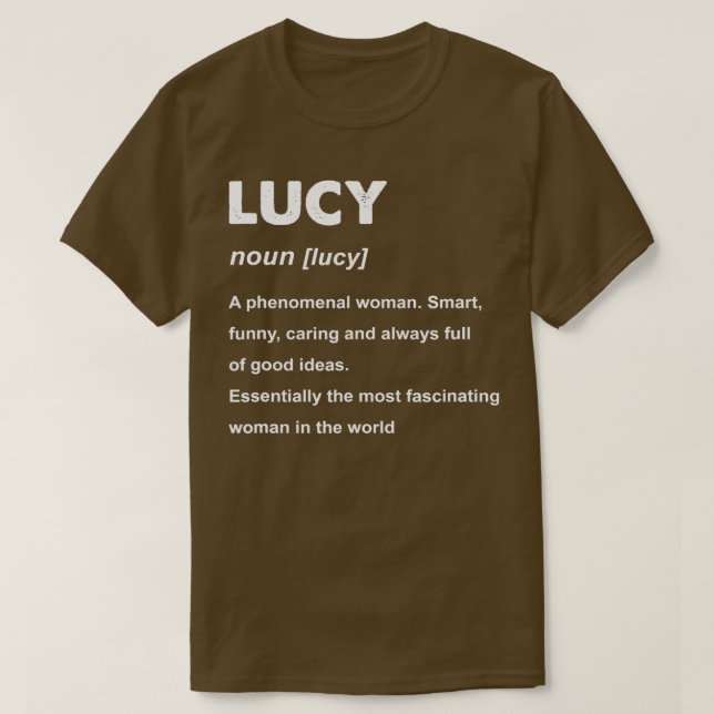 Camiseta Nome da Lucy (Frente do Design)