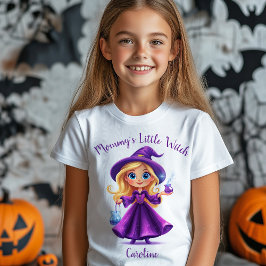 Camiseta Nome da mamãe de Bruxa de Halloween