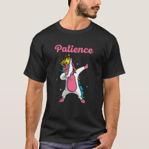 Camiseta Nome da PACIÊNCIA Personalizado Borracha de Aniver