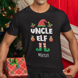 Camiseta Nome da roupa de natal correspondente à família