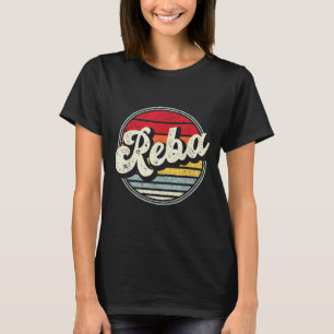 Camiseta Nome da Vintage Reba Estilo Retroativo 70s 80s Pri