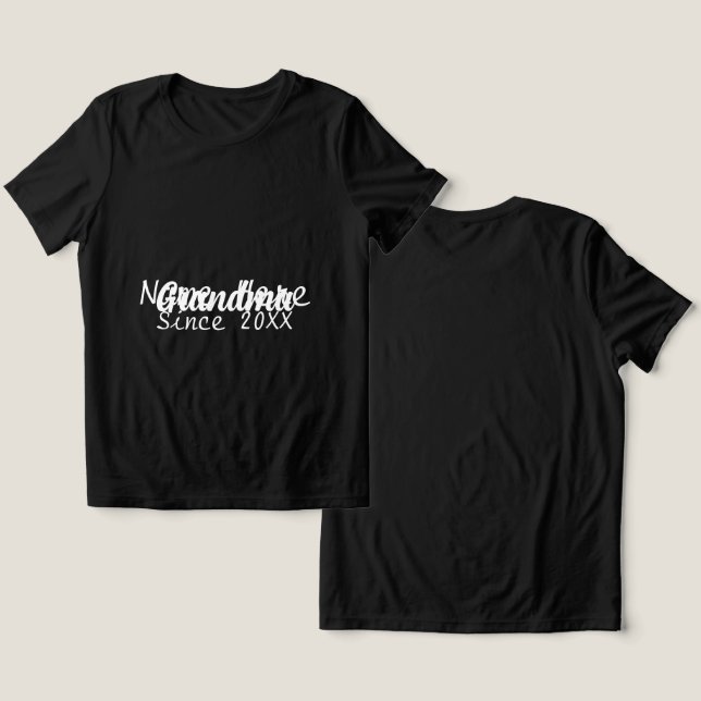 Camiseta Nome da Vovó Desde 20XX  (Design Frente e Verso)