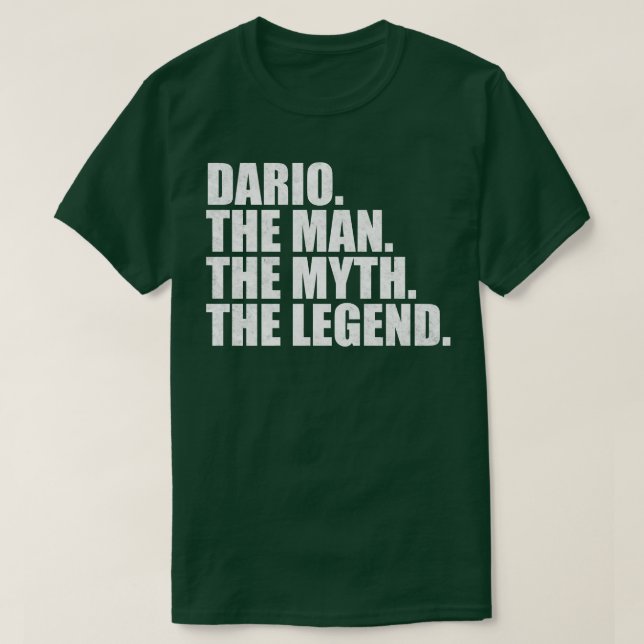 Camiseta Nome DarioDario Nome Dario nome dado (Frente do Design)
