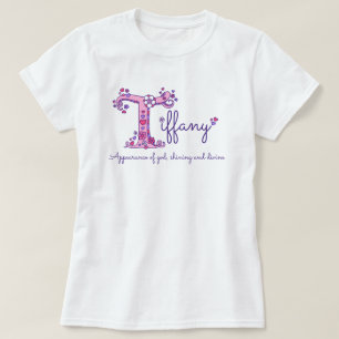 Camiseta Nome das meninas de Tiffany & significado da
