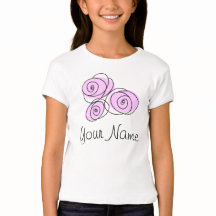 Camiseta 'Nome' das rosas Lilac Buquês