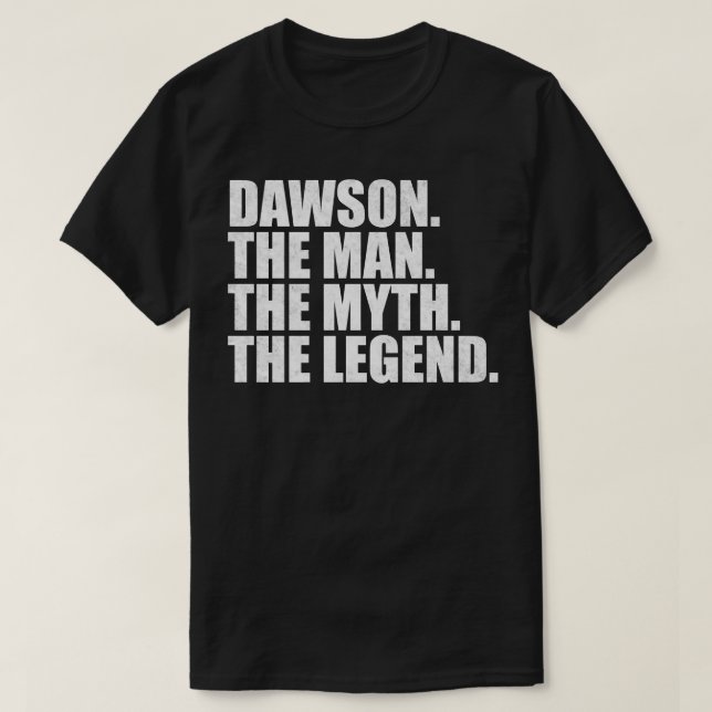 Camiseta Nome Dawson Nome Dawson Nome dado (Frente do Design)