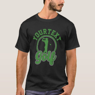 Camiseta NOME DE ADD DE Golf Personalizado Retro Pro Golfer