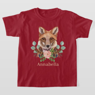 Camiseta nome de adição de fox amantes fox