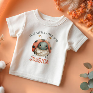 Camiseta Nome de Aquarela do Pastel Folybug da ilustração L