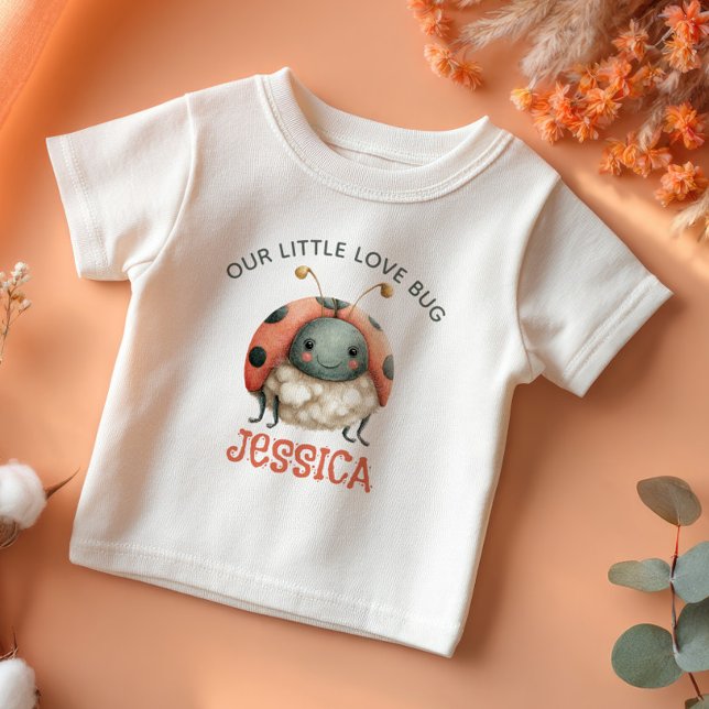 Camiseta Nome de Aquarela do Pastel Folybug da ilustração L (Criador carregado)