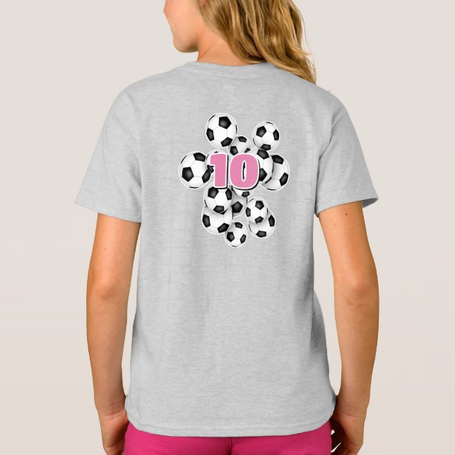 Camiseta nome de atleta de bolas de futebol (Verso)