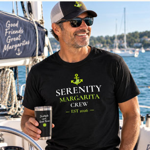 Camiseta Nome de Barco Personalizado Margarita Crew Náutico