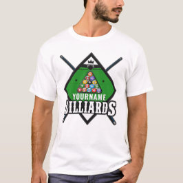 Camiseta Nome de Bilhetes Personalizado Sala de Piscina de 