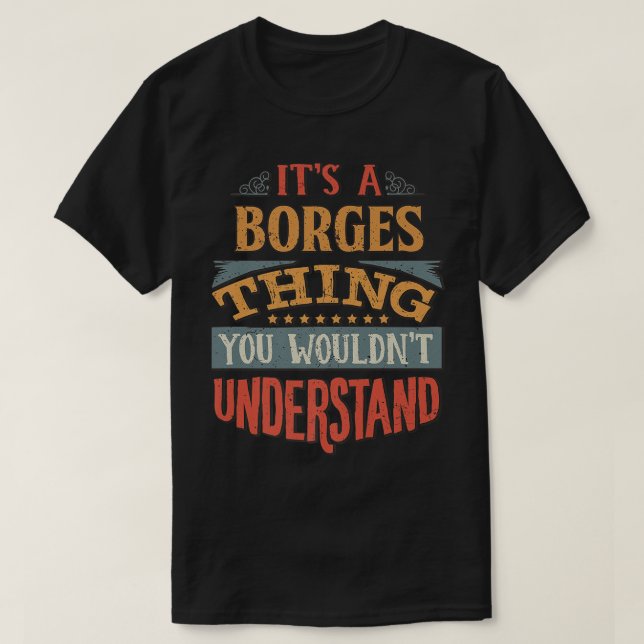 Camiseta Nome de Borges Premium (Frente do Design)