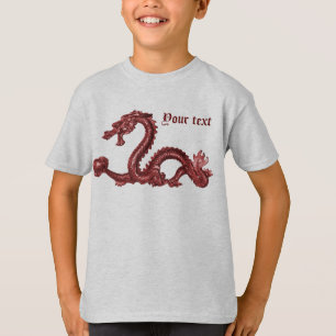 Camiseta Nome de Dragão Chinês Personalizado Design de Fant