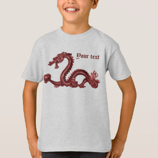 Camiseta Nome de Dragão Chinês Personalizado Design de Fant