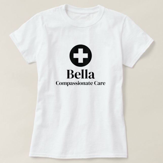 Camiseta Nome de Enfermeiro Personalizado (Frente do Design)