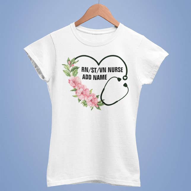 Camiseta Nome de Enfermeiro Veterano Registrado por Estudan (Criador carregado)