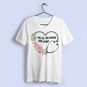 Camiseta Nome de Enfermeiro Veterano Registrado por Estudan