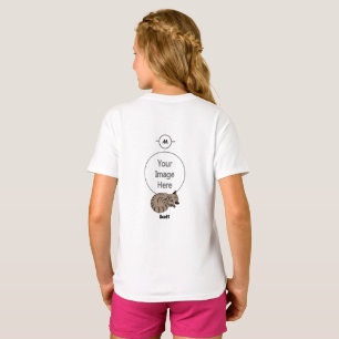 Camiseta Nome de etiqueta de latência Adorável