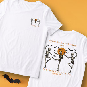Camiseta Nome de Evento da Igreja de Costume de Halloween C