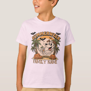 Camiseta Nome de Família Personalizado de Summerween 